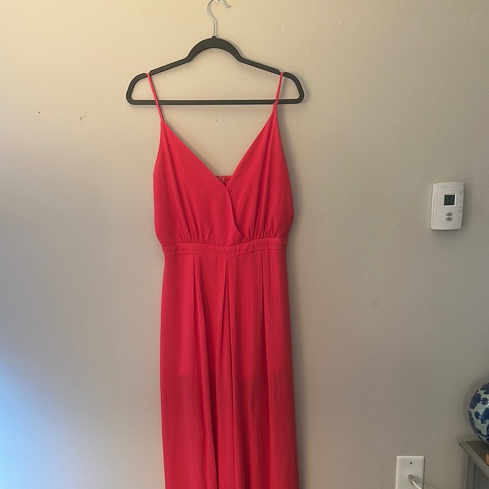 FAVLUX Pink Boot Cut Jumpsuit Sleeveless